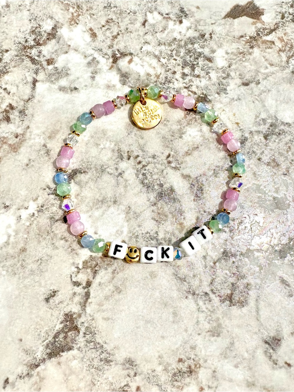 Little Words Project F Beaded Bracelet